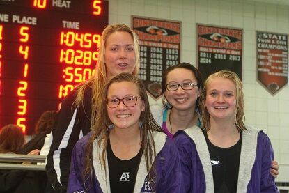 Vian, Boos Headed Back To State Girls Swim 