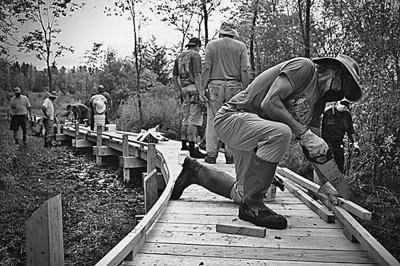 The Mobile Skills Crew from the Ice Age Trail Alliance recently finished a project