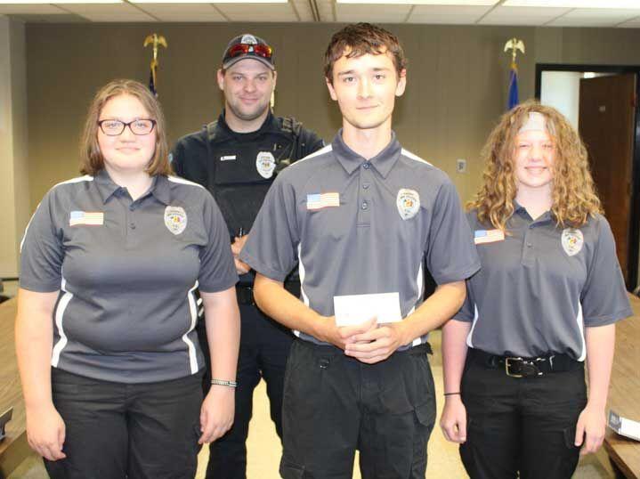 New HolsteinKiel Police Cadets recently accepted their annual check