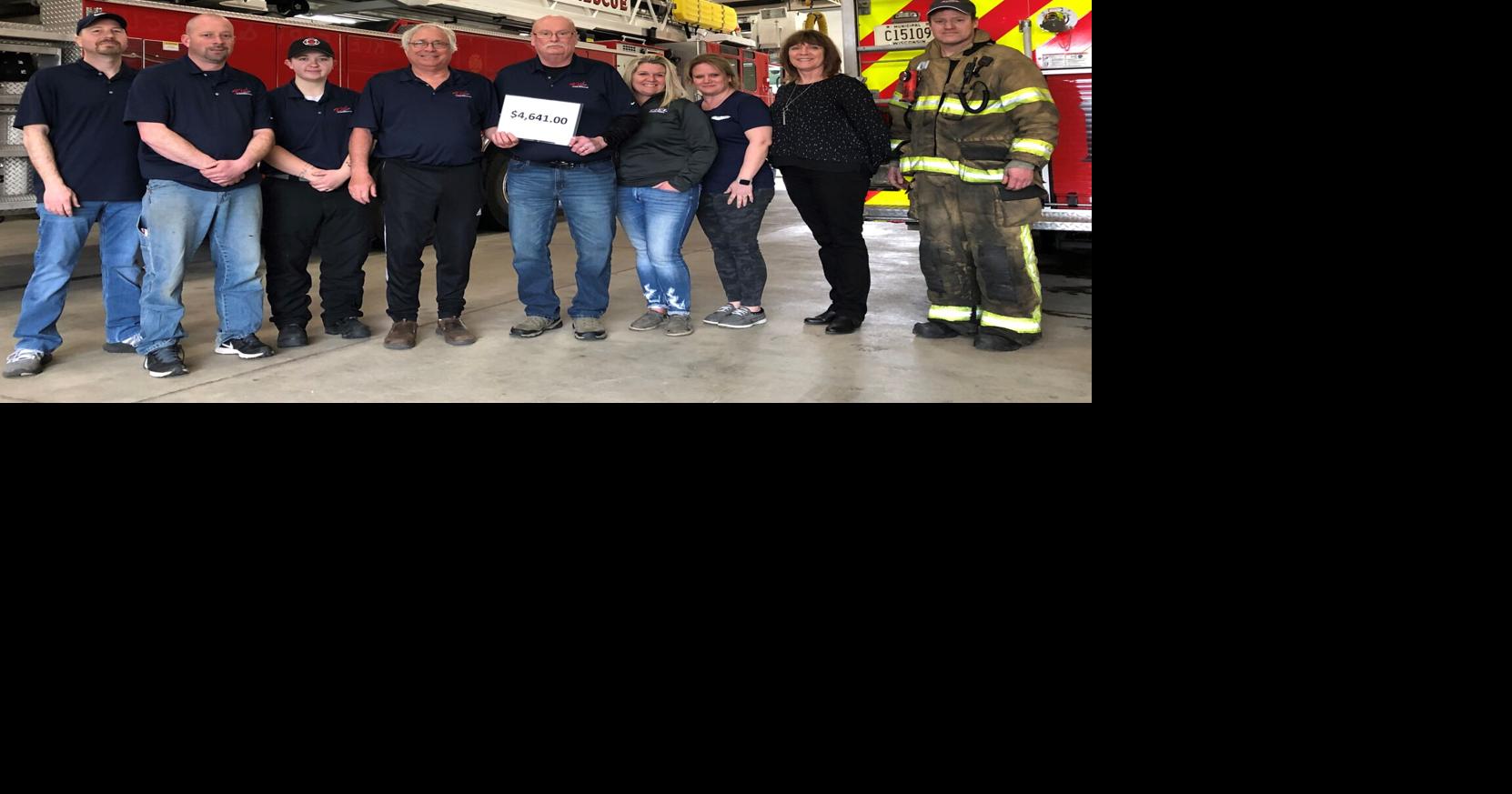 Vollrath donates brat fry proceeds to Kiel Fire Department
