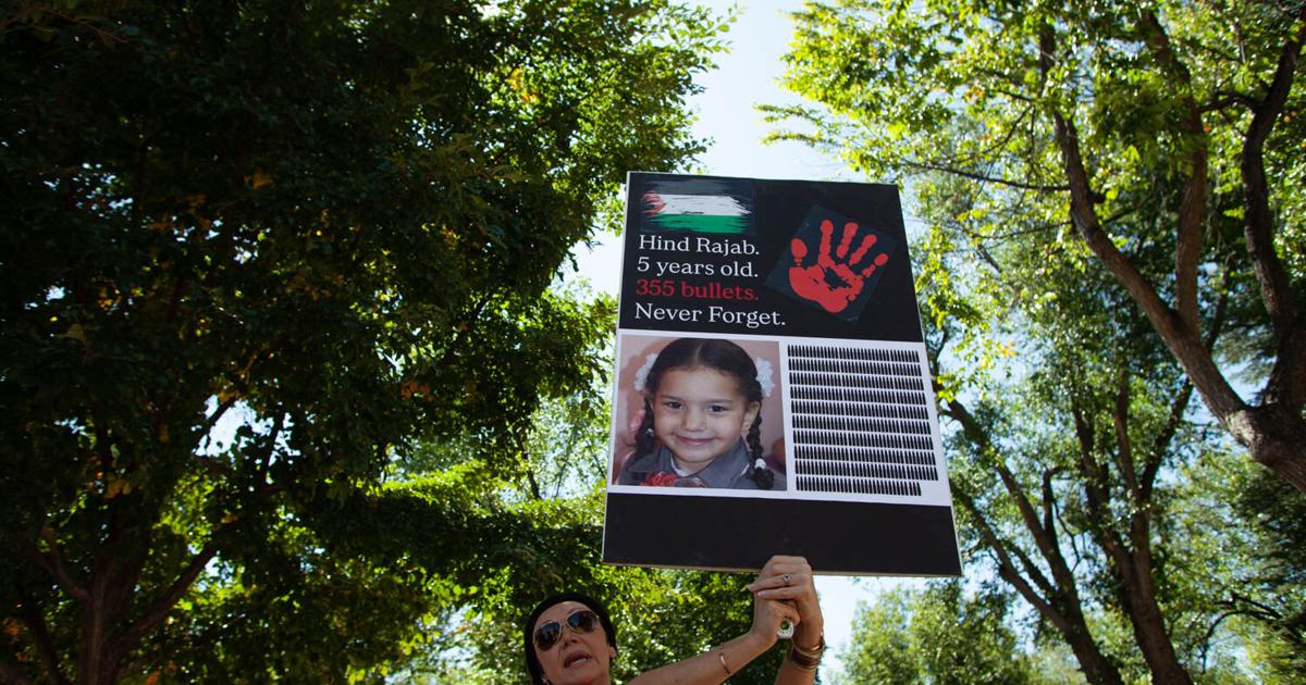 Protesters advocate for Palestinian rights at Prescott Plaza | News ...