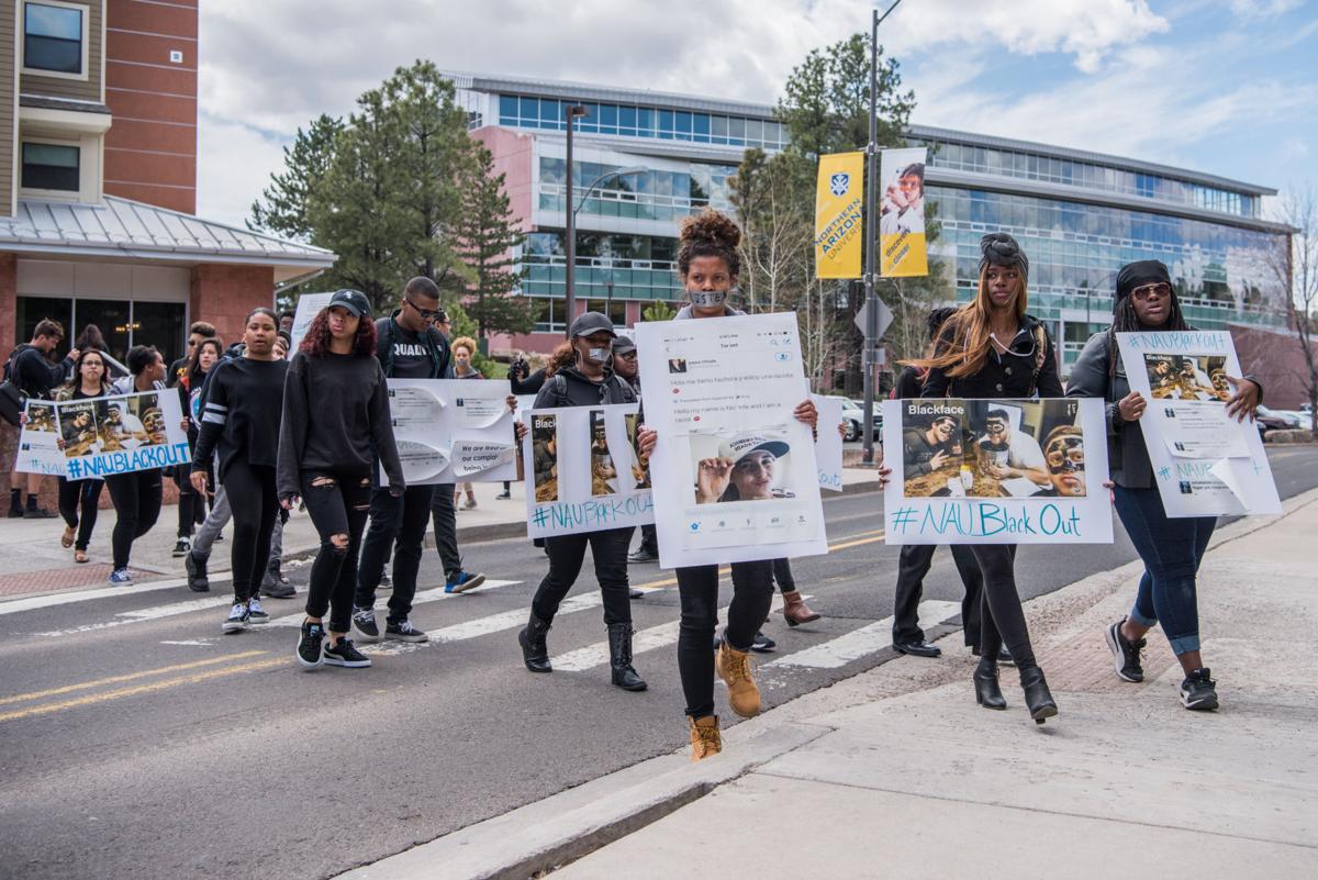 Students Protest Nau S Response To Racist Incidents News