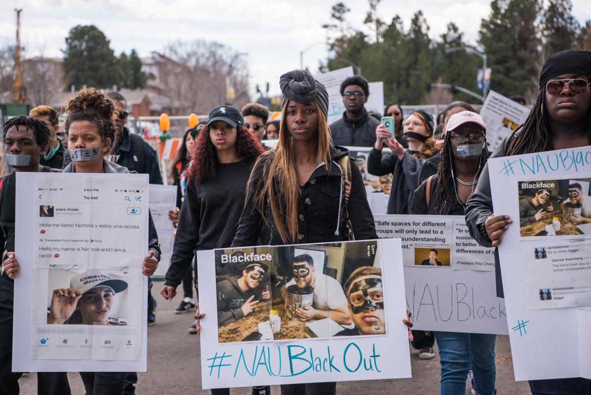 Students Protest Nau S Response To Racist Incidents News