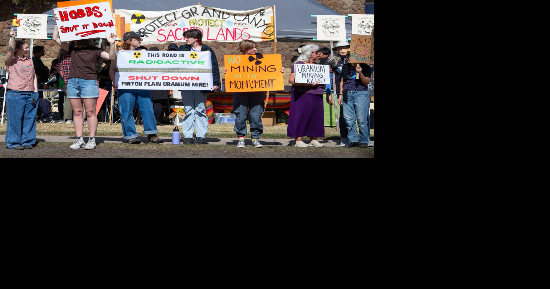 Protesters rally against uranium mining at city hall | News ...