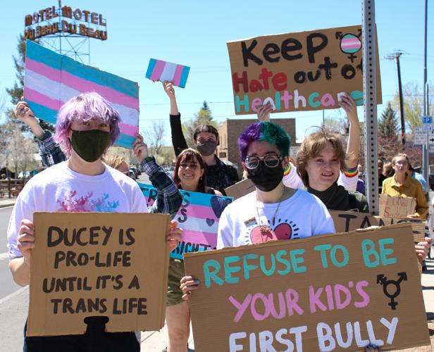 Anti-trans legislation sparks PRISM protest outside city hall