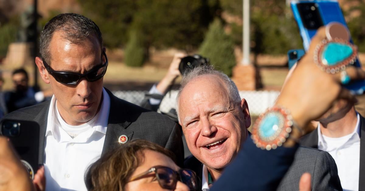 Vice presidential candidate Tim Walz visits Window Rock | News ...