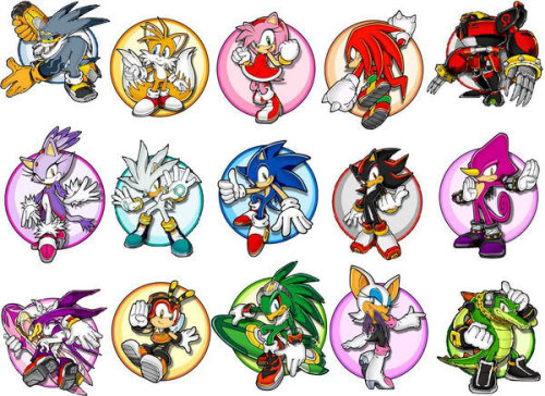 all sonic the hedgehog characters names