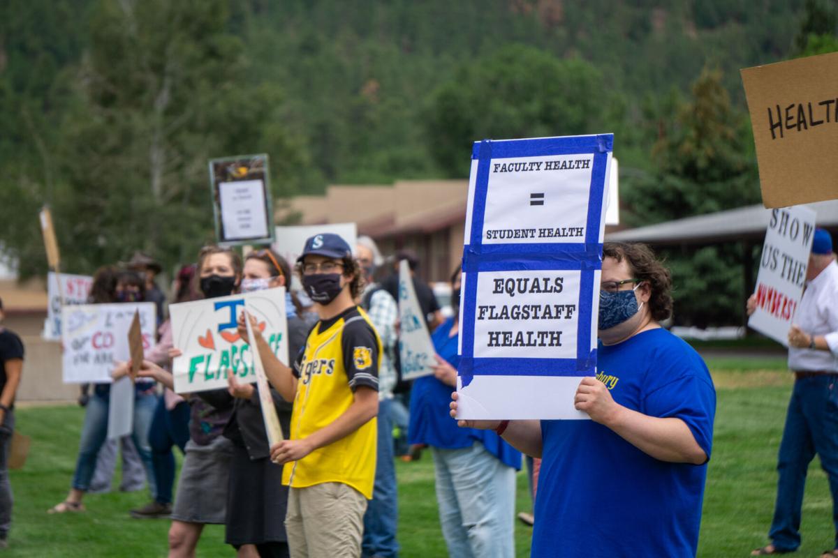 Gallery: Faculty protest planned return to campus in the Fall