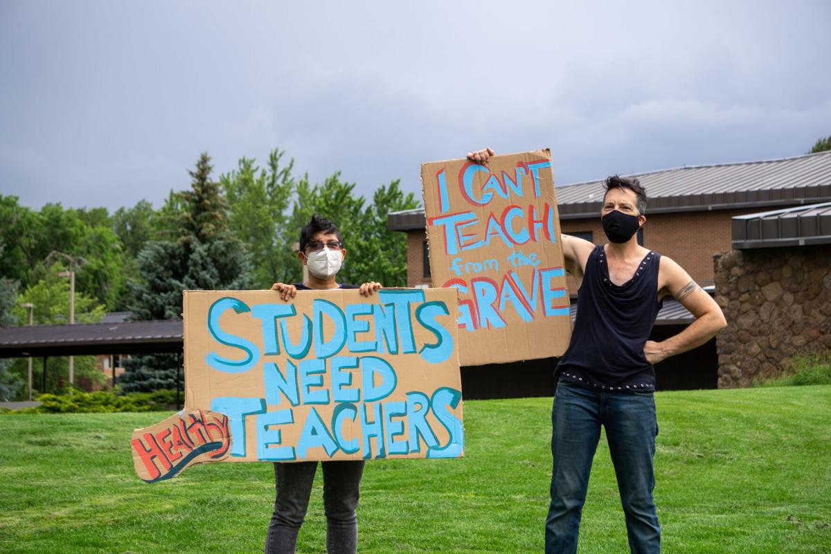 Gallery: Faculty protest planned return to campus in the Fall