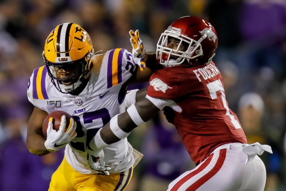 Edwards Helaire No 1 Lsu Pull Away From Arkansas Sports