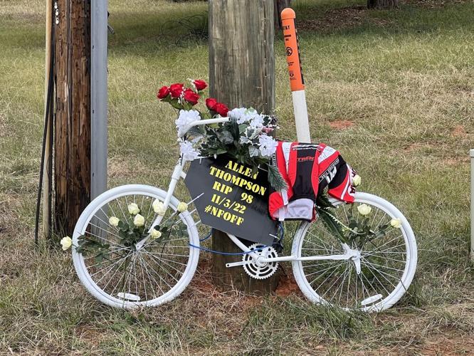 Ghost Bike installed to remember cyclist killed in hit-and-run