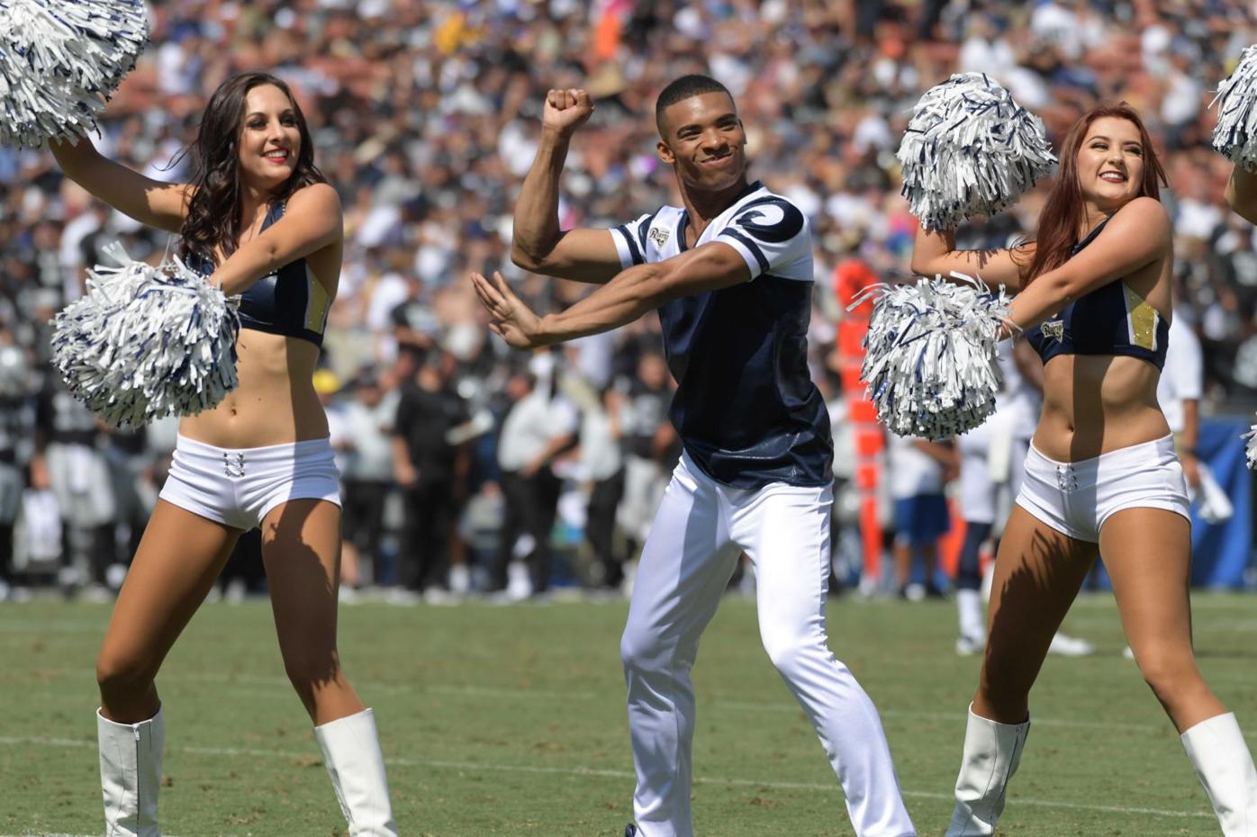 PHOTOS: Rams make history with first male cheerleaders in Super Bowl, Sports