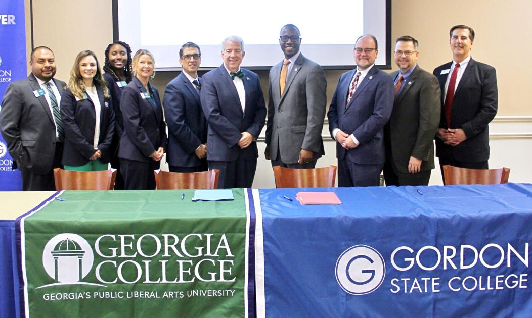 Gordon State Georgia College Sign Highlander Pathways Agreement News Jacksonprogress Argus Com