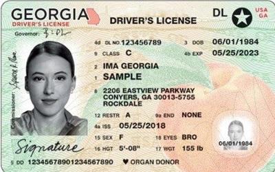 Georgia Launches New License Id Card Design News