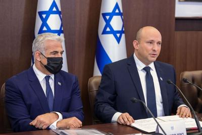 Yair Lapid and Prime Minister Naftali Bennett