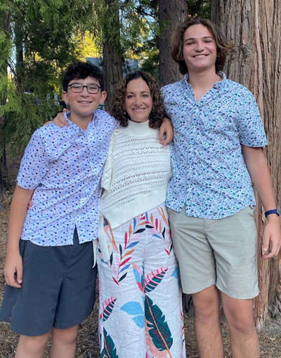 Jodi Woodnick with sons