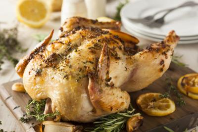 Homemade Lemon and Herb Whole Chicken