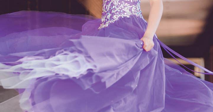 purple bat mitzvah dress GS3094