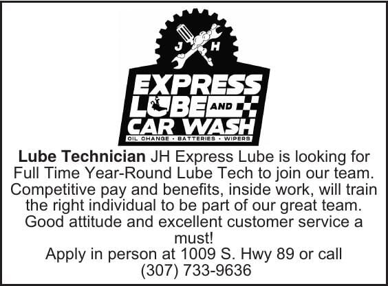 JH Express Lube is looking for Full Time Year-Round Lube