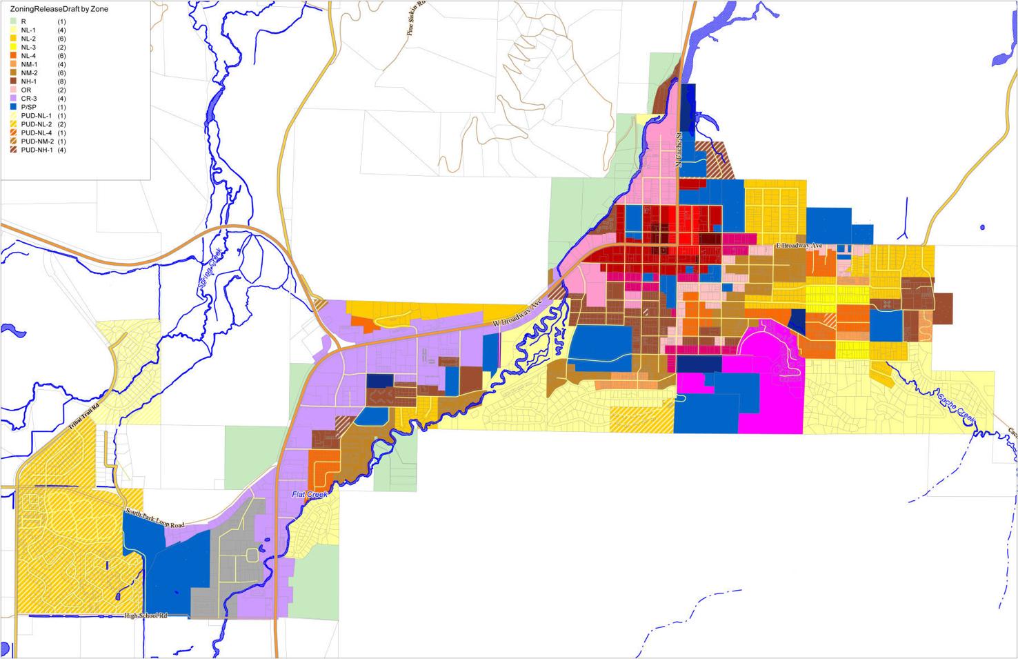 Draft zoning map adds higherdensity areas Town & County