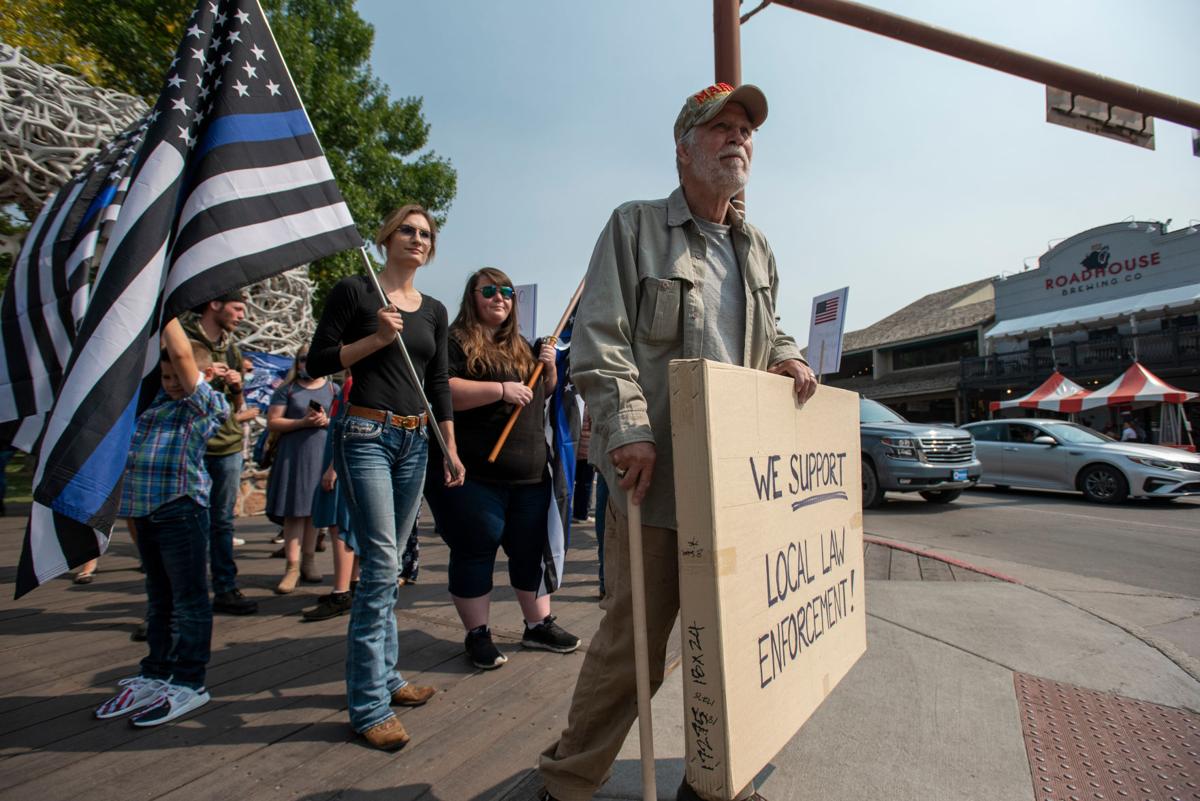 Back the Blue rally