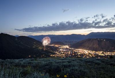 Fourth of July fireworks light up the valley