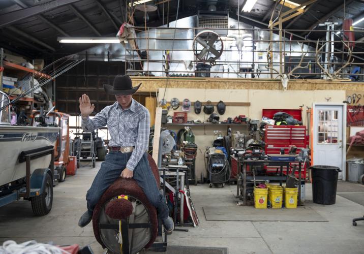 Gym Rodeo Machine Rodeo training starts in the gym | JH Rodeo | jhnewsandguide.com