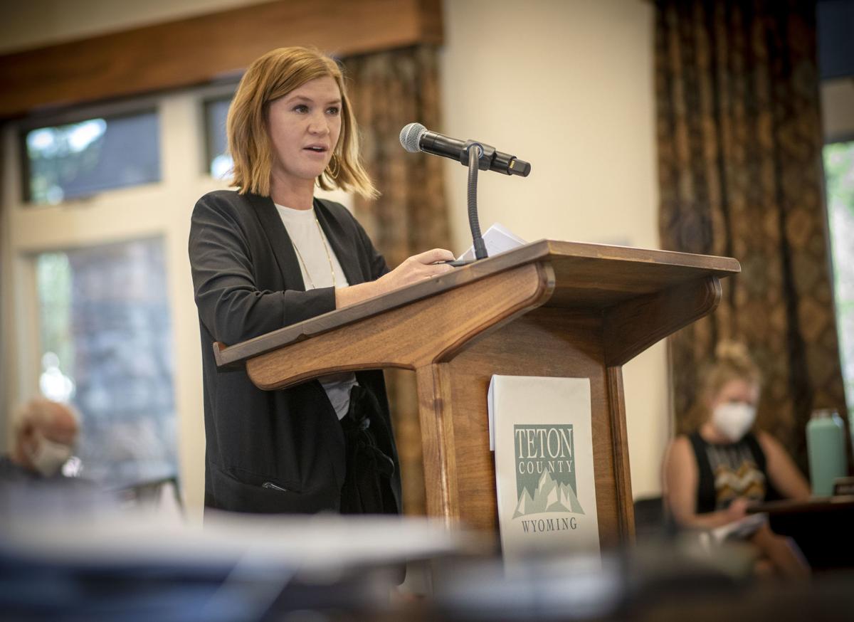 Nikki Gill addresses Teton County commissioners