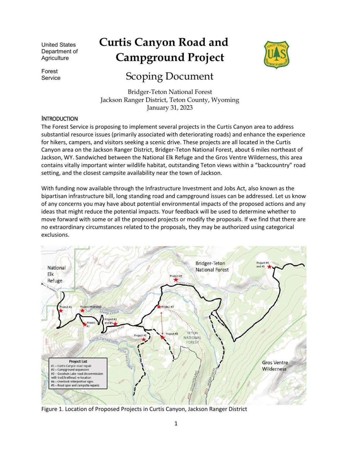 Curtis Canyon scoping notice