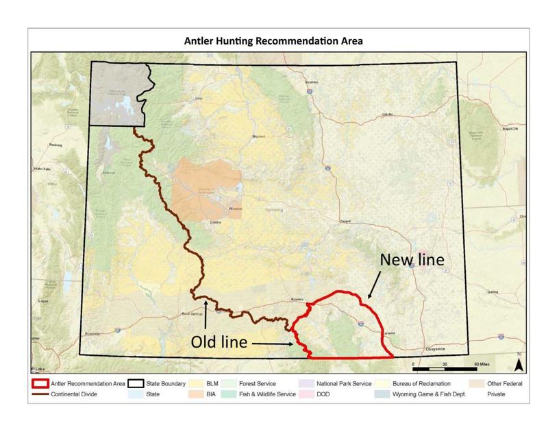 Continental Divide Wyoming Map