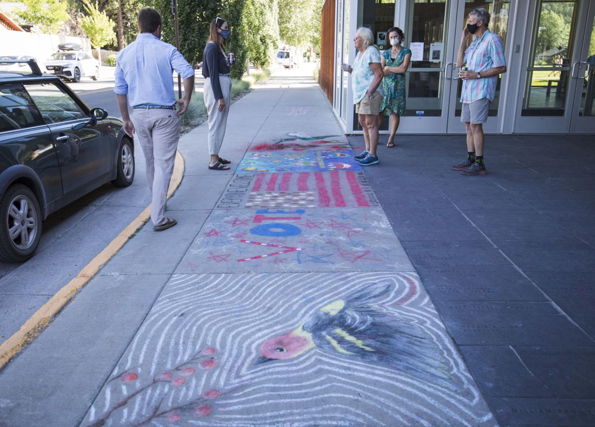 Ten local artists chalk it up outside Center for the Arts