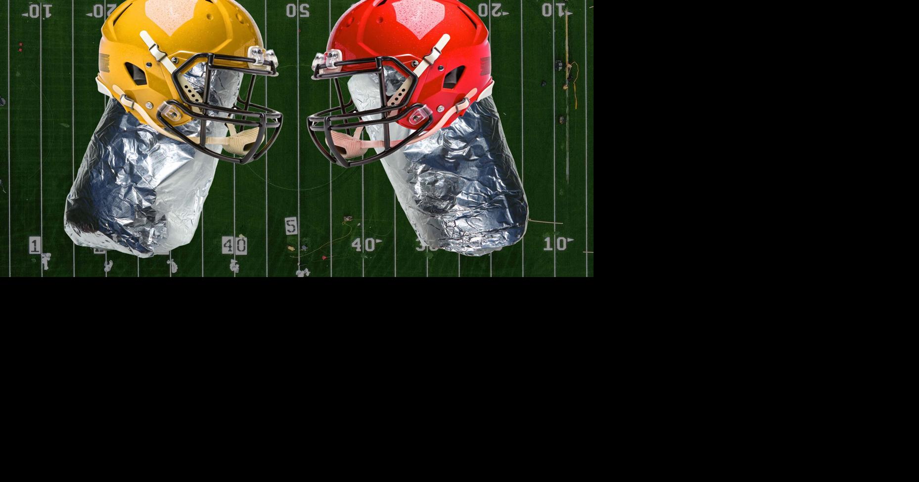 burrito football helmet SCHUTT VICIS ZERO2 ADULT WHITE  Offense-Defense Sports Great for Fans and Collectors. The Burrito Bowl: Whose is