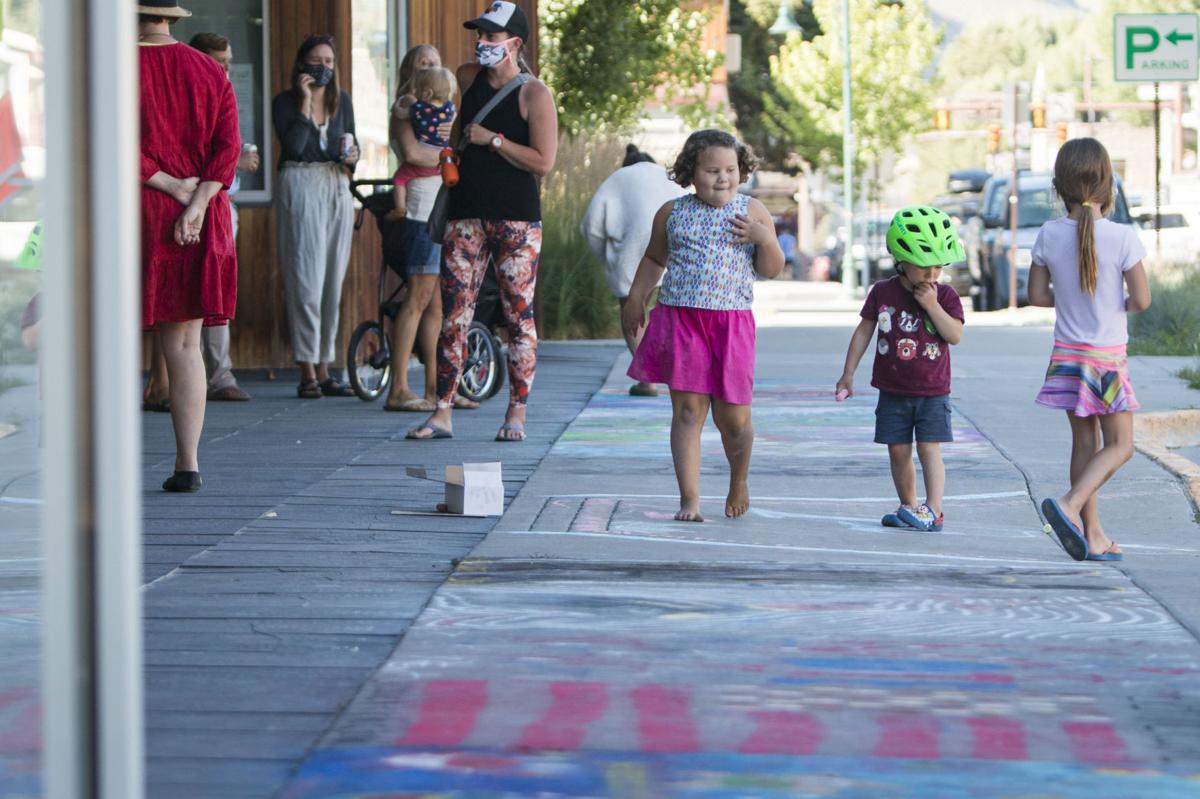 Ten local artists chalk it up outside Center for the Arts