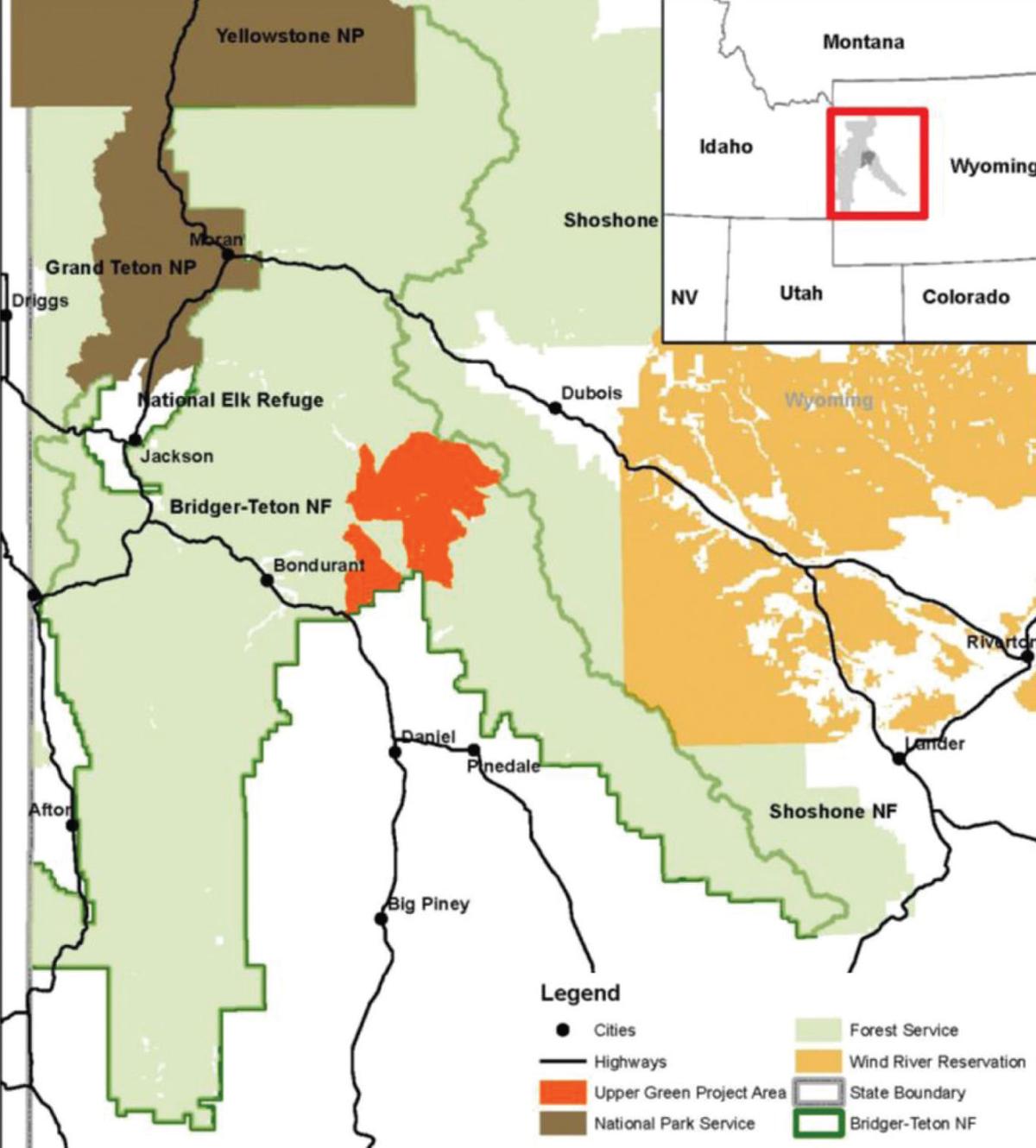 Bridger Teton National Forest Map - Maping Resources