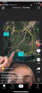 Map of alleged Brian Laundrie hitch-hiking route in Grand Teton National Park