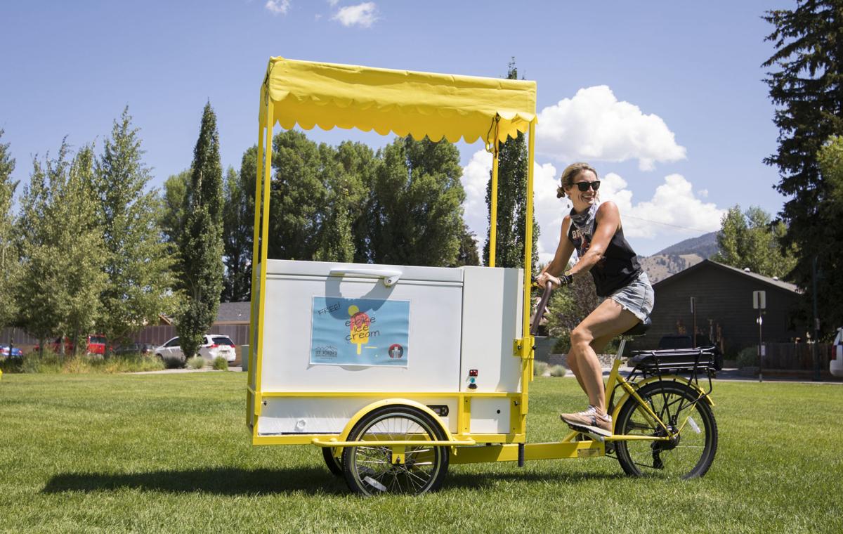 Free ice cream e-bike spreads joy around Jackson
