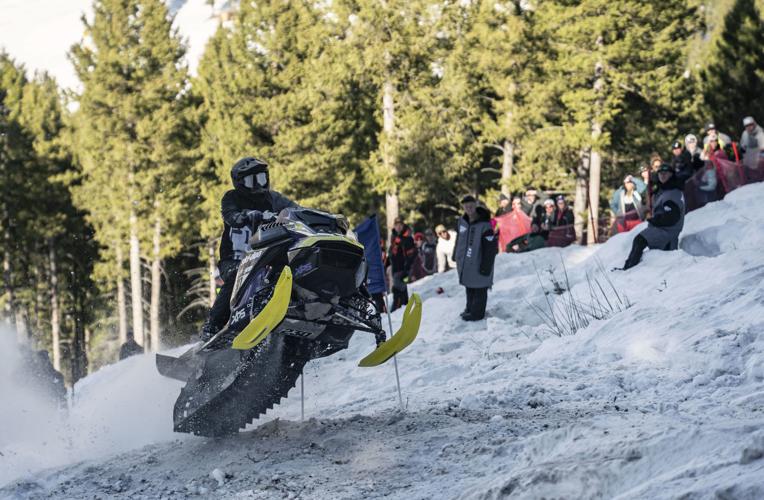 Thomas makes a push, but Curtis is King at snowmobile hill climb