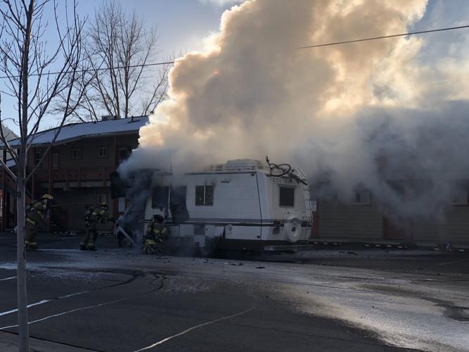 RV fire extinguished, vehicle totaled | The Hole Scroll ...