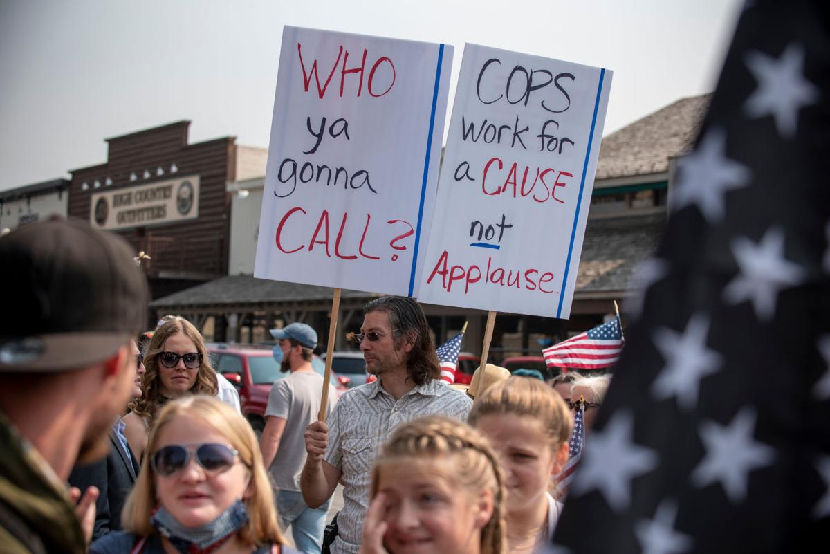Back the Blue rally