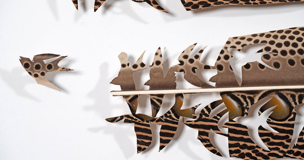 Maynard's art flies between sculpture and painting