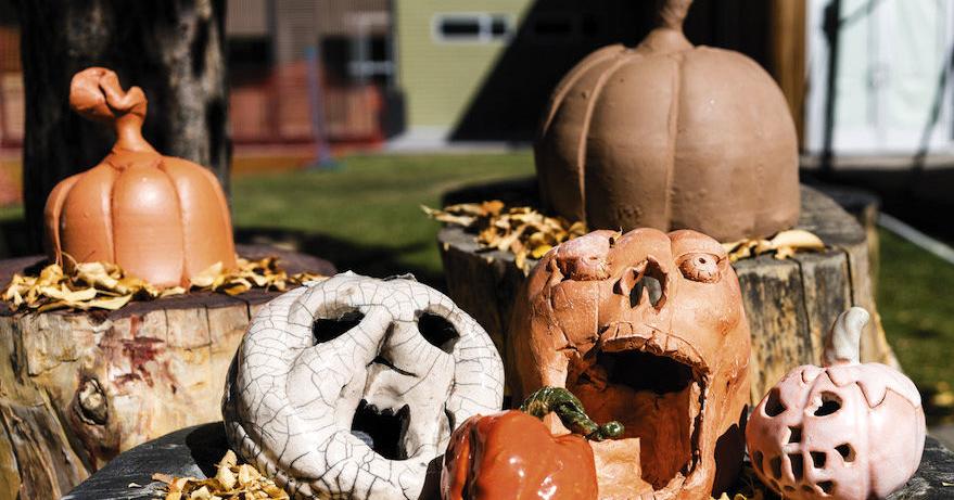Pumpkins catch fire