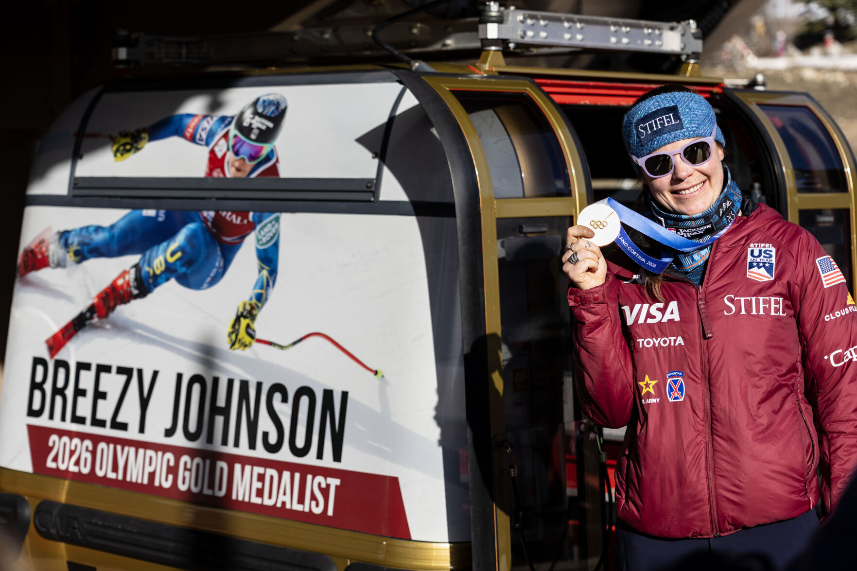 Breezy honored with golden No. 1 gondola | Olympics