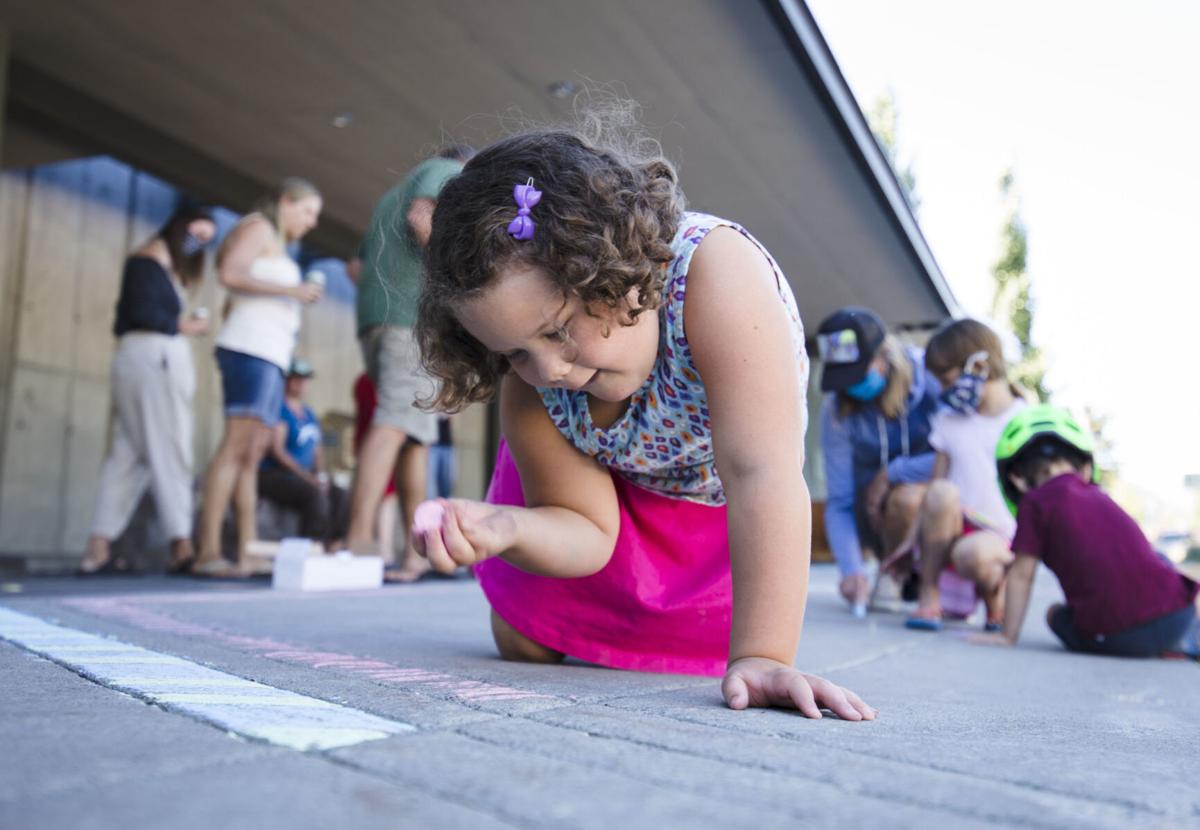 Local artists chalk it up outside Center for the Arts