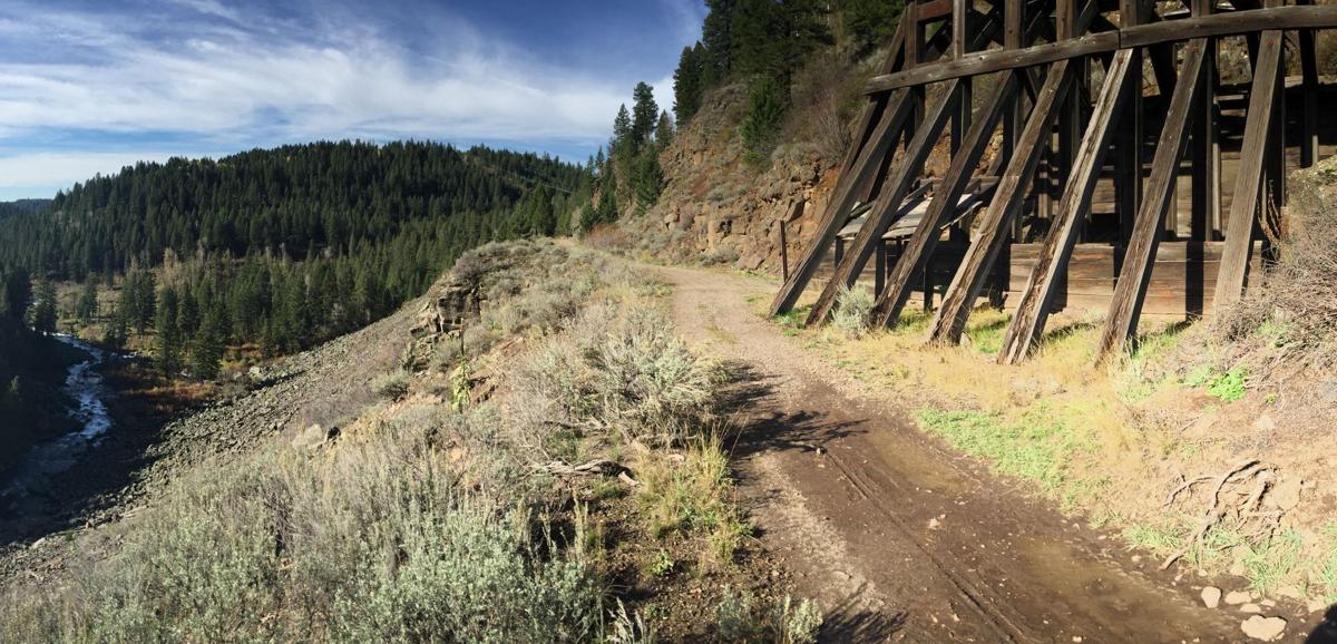 Old Yellowstone railway line to biking and hiking trail The