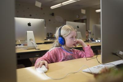 Jackson Elementary School coding class