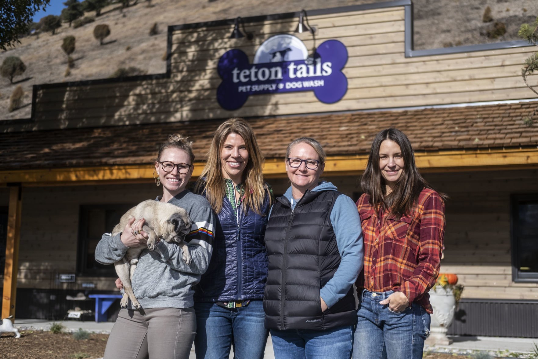 Dogs Teton Tails has moved get used to it Business