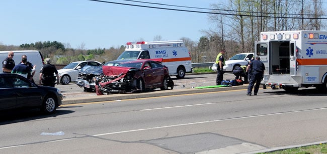 UPDATE: One charged, two suffer minor injuries in five-car crash ...