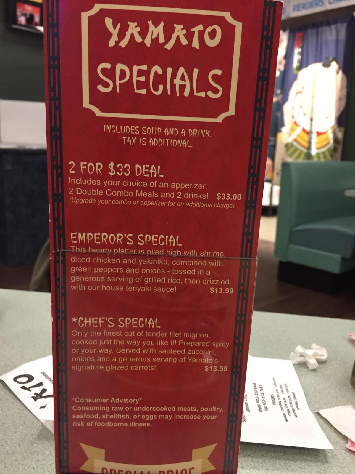 Yamato S Takes Great Food And Service To New Location Food Johnsoncitypress Com