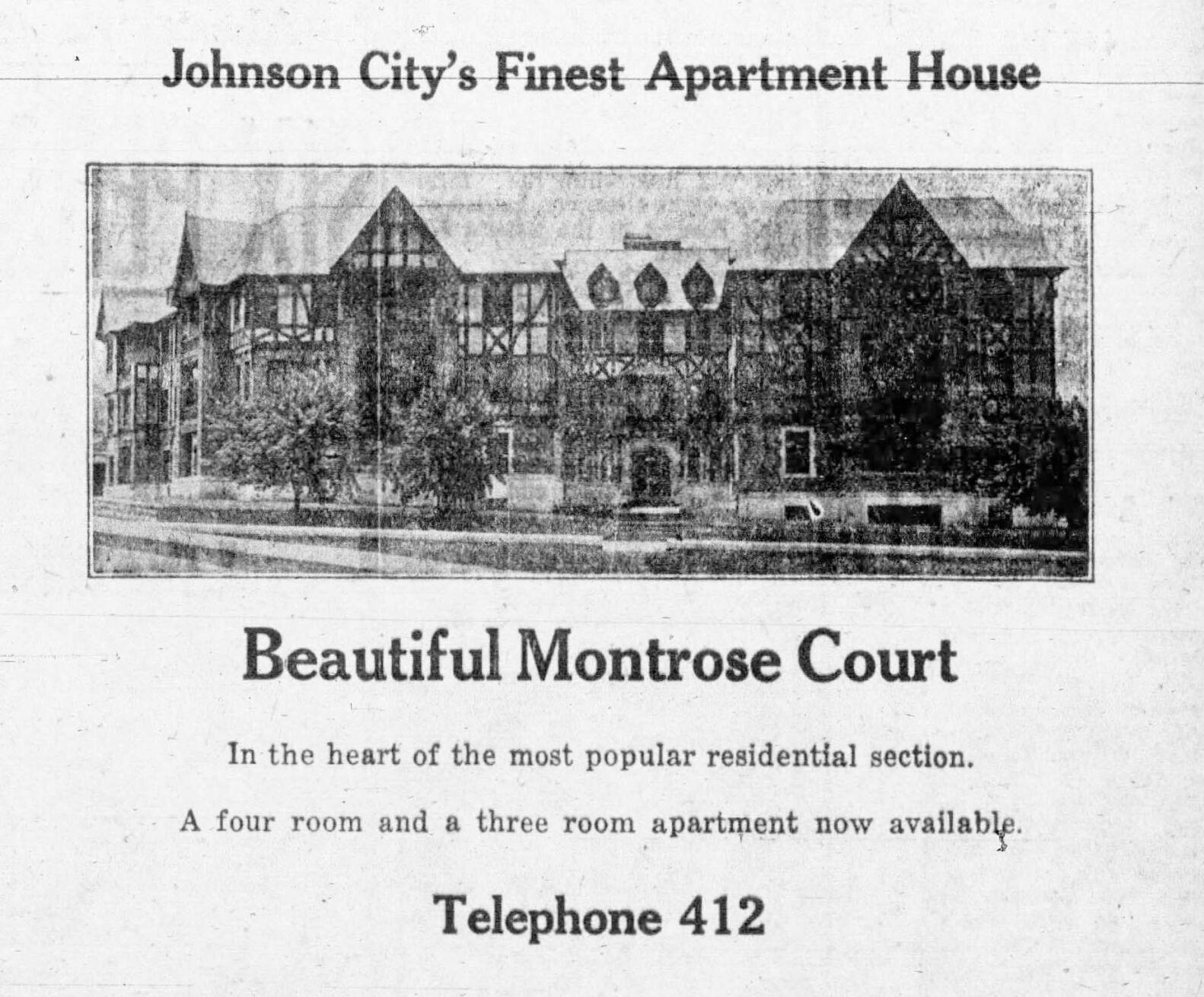 The 1928 Montrose Court fire was felt throughout Johnson City Local