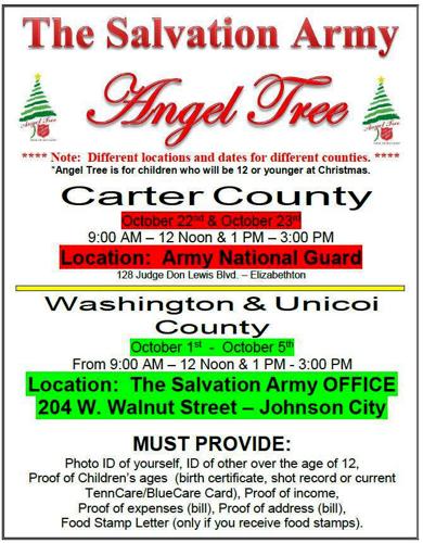 Christmas Box, Angel Tree signup starts Monday for Carter county